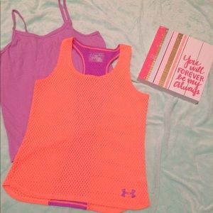 Under Armour Girls Heatgear Mesh Tank M